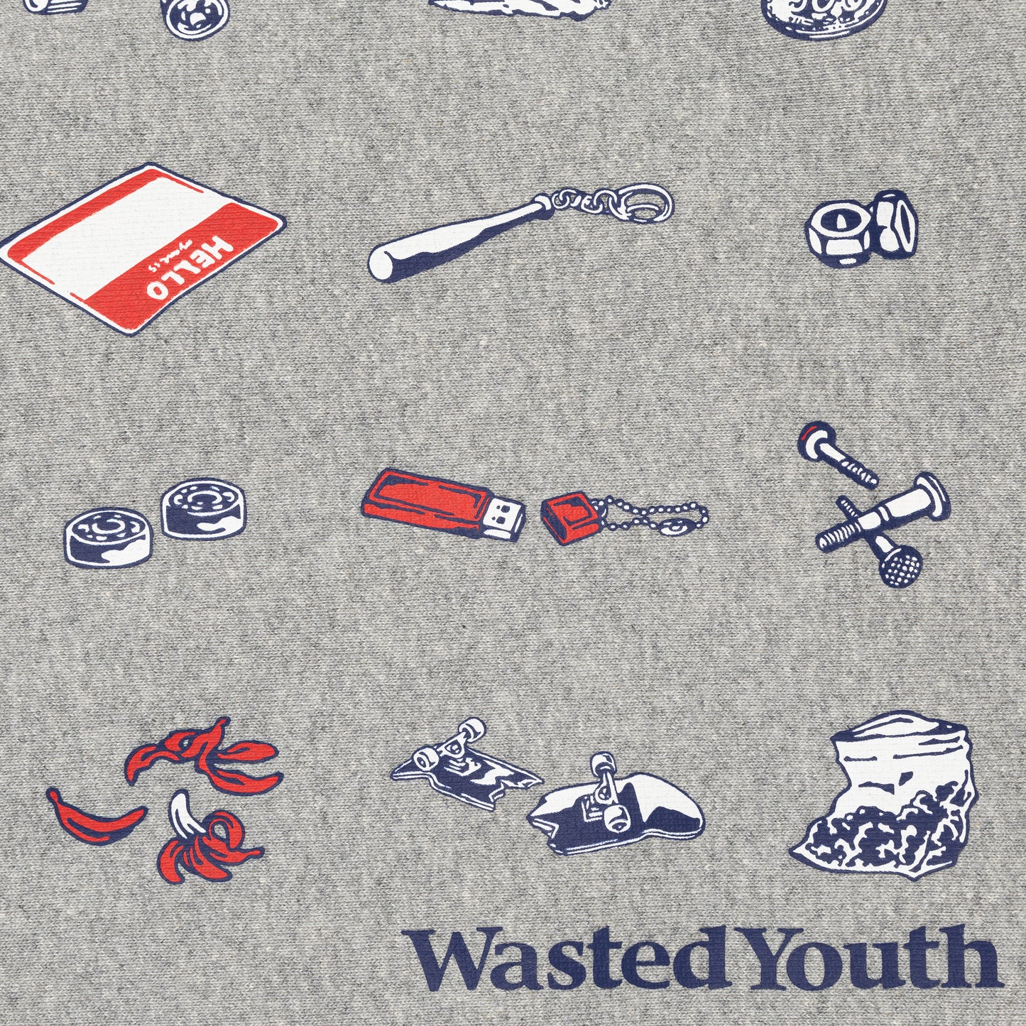 WASTED YOUTH HEAVY WEIGHT HOODIE GY-C