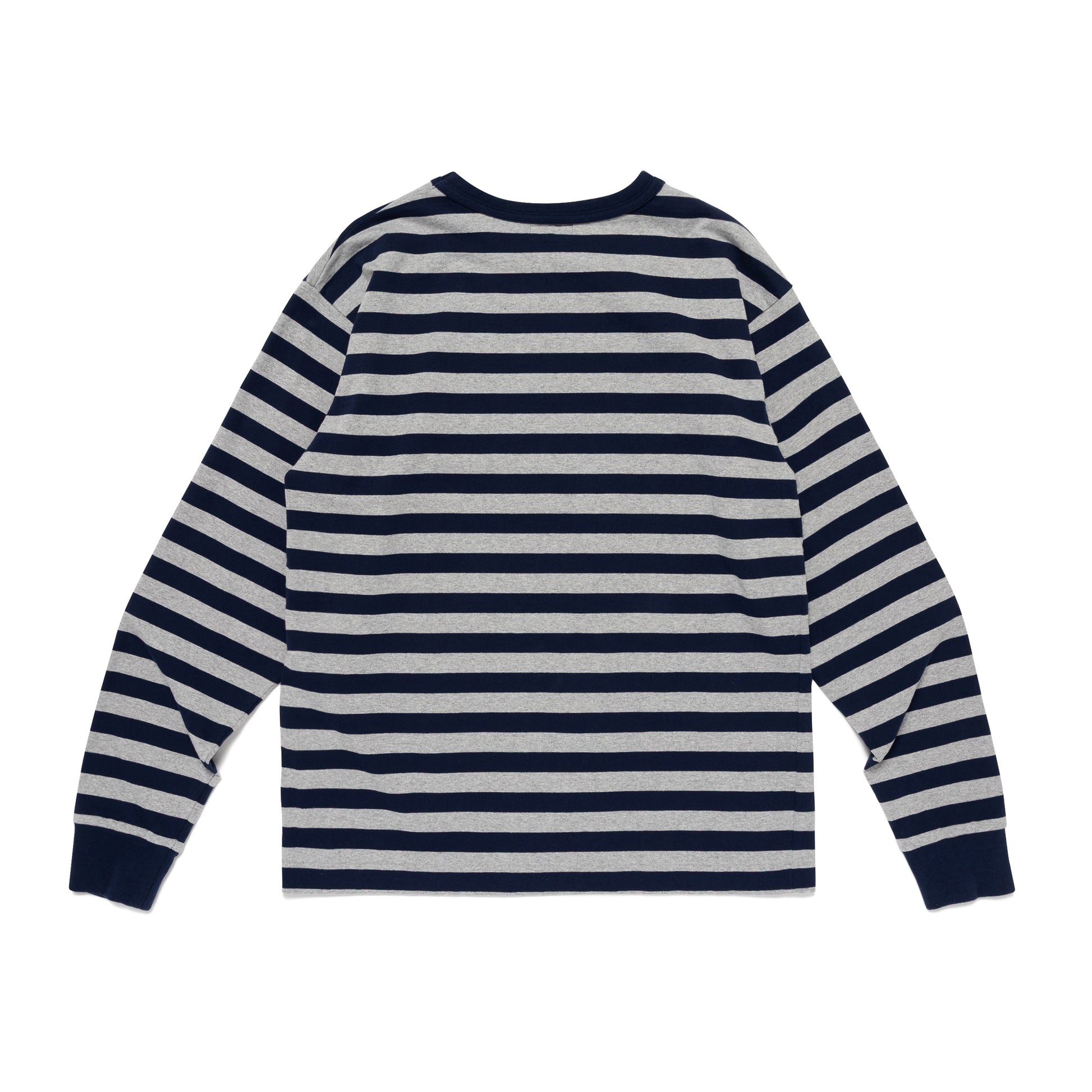 HUMAN MADE  STRIPED L/S T-SHIRT GY-B