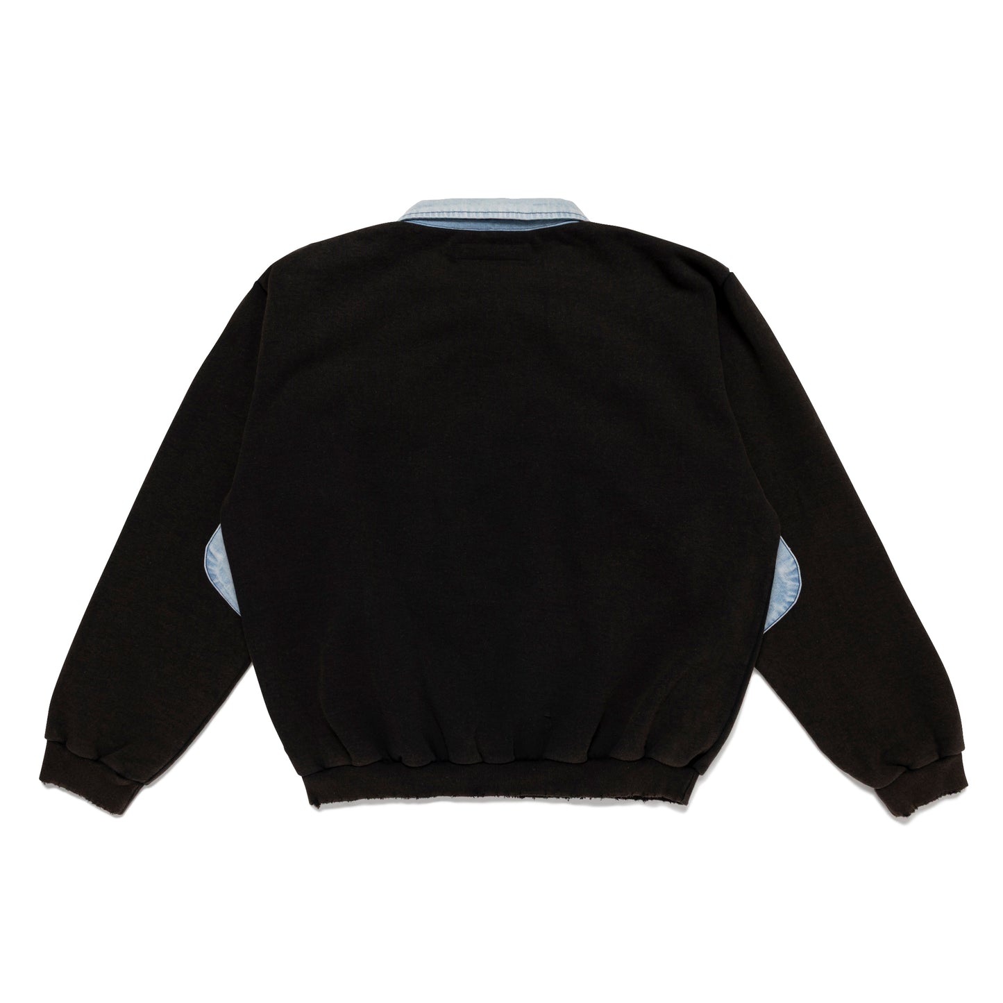 CPFM GREEN FLASH DENIM HALF ZIP FLEECE WH-C