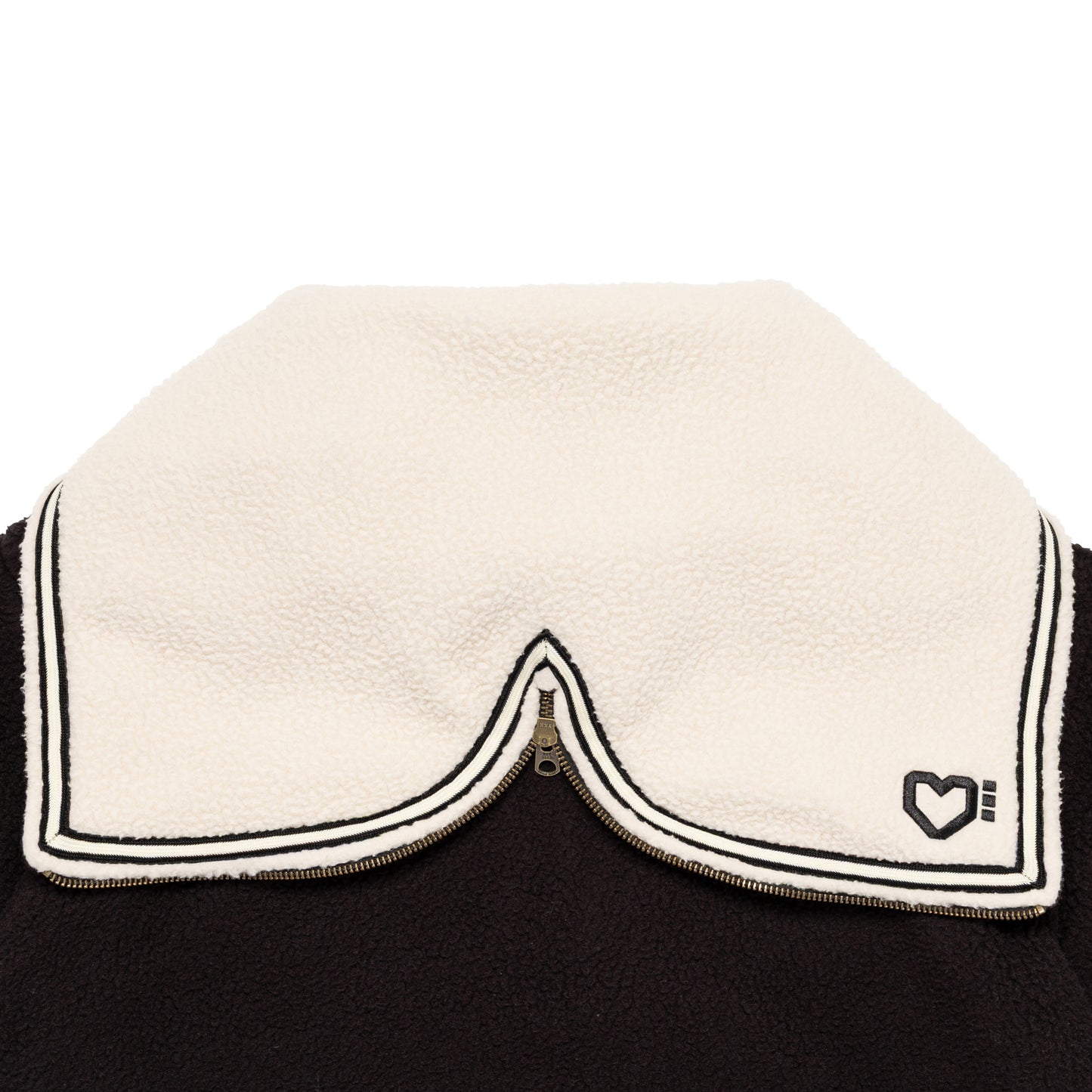 HUMAN MADE HALF-ZIP FLEECE PULLOVER BK-D