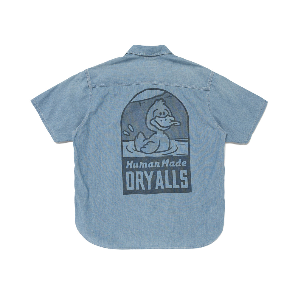 HUMAN MADE CHAMBRAY S_S SHIRT IN-B