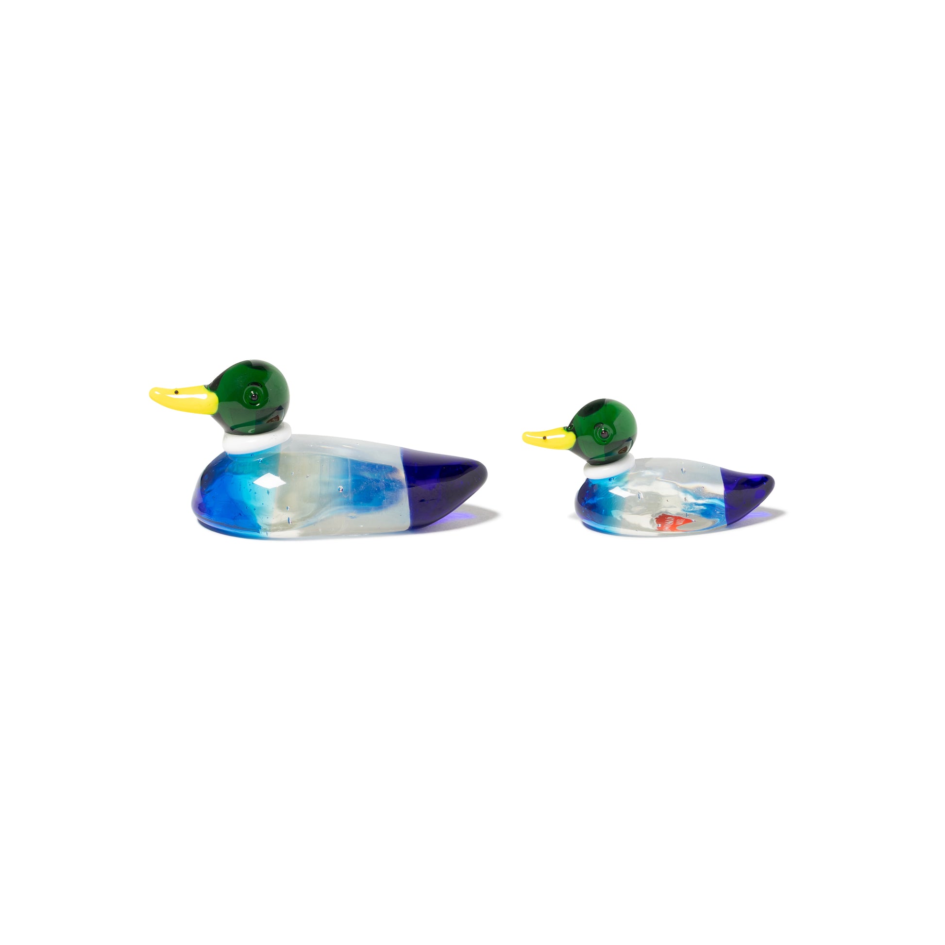HUMAN MADE DUCK PAIR GLASS FIGURINE CL-C