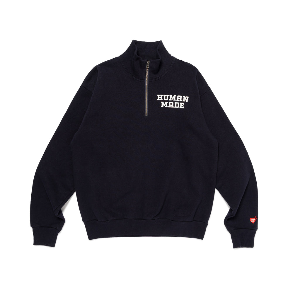 HUMAN MADE HALF-ZIP SWEATSHIRT NY-A