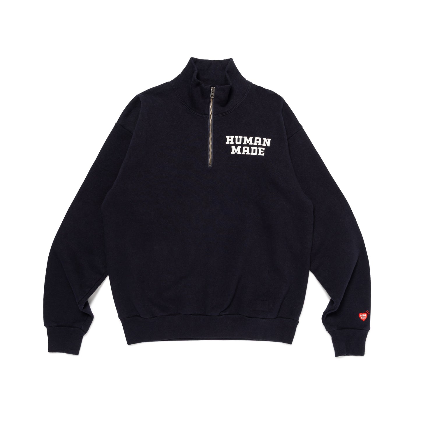 HUMAN MADE HALF-ZIP SWEATSHIRT NY-A