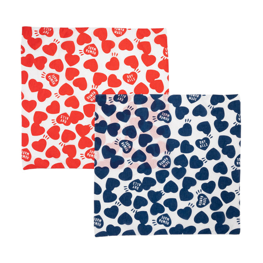 HUMAN MADE HEART BIG BANDANA 1-A