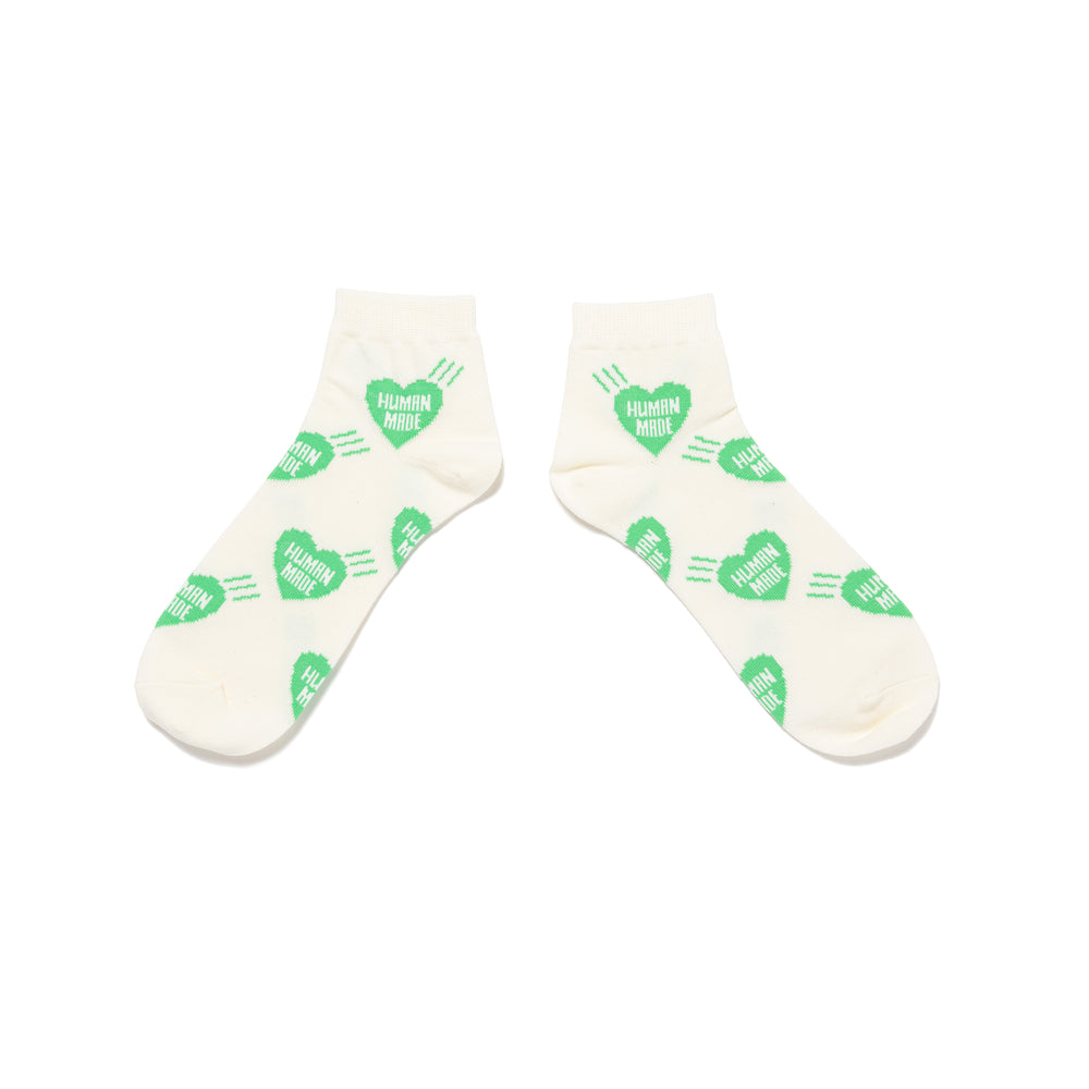 HUMAN MADE SHORT HEART PATTERN SOCKS 2-B