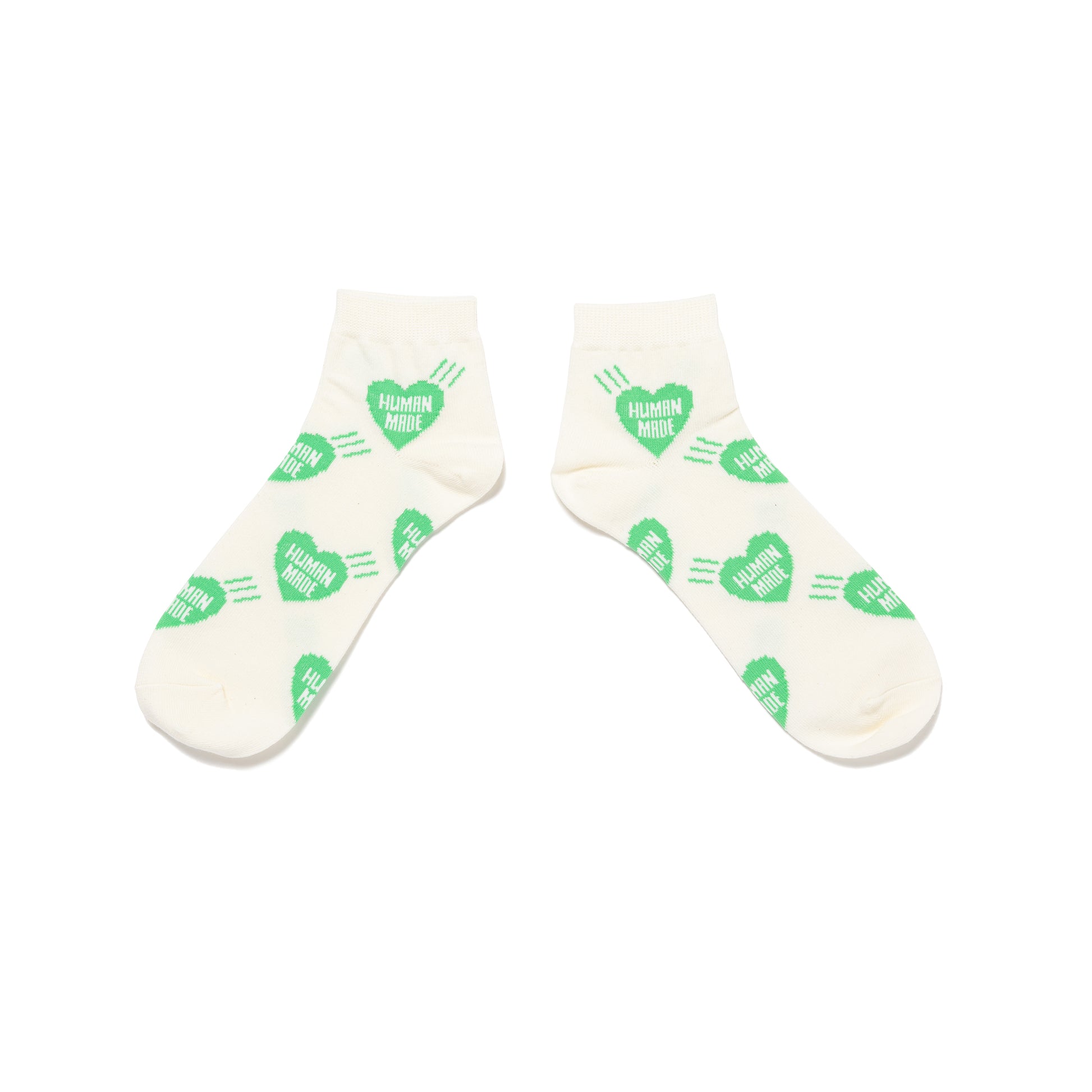 HUMAN MADE SHORT HEART PATTERN SOCKS 2-B