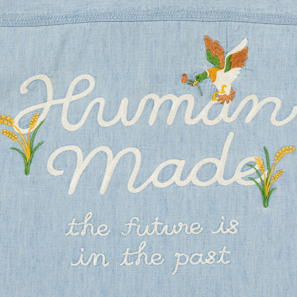 HUMAN MADE CHAMBRAY WORK SHIRT IN-E