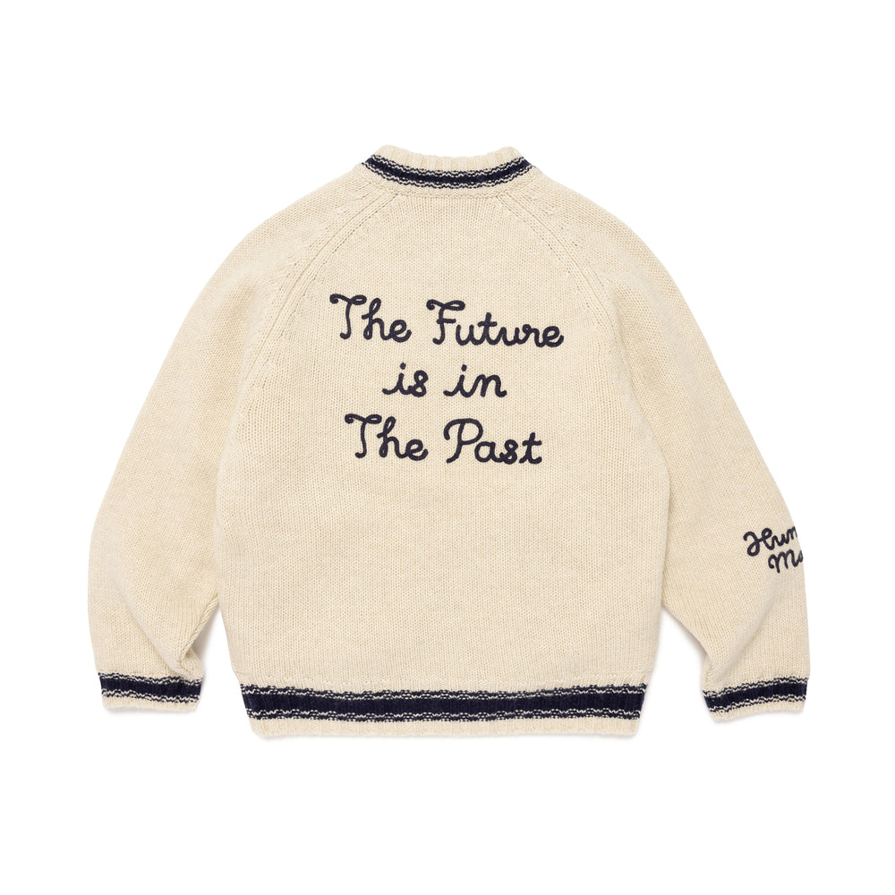 HUMAN MADE ZIP-UP KNIT JACKET WH-B