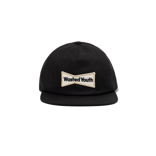 Wasted Youth WY25-GD-016 5PANEL SNAPBACK CAP BK-C.jpg