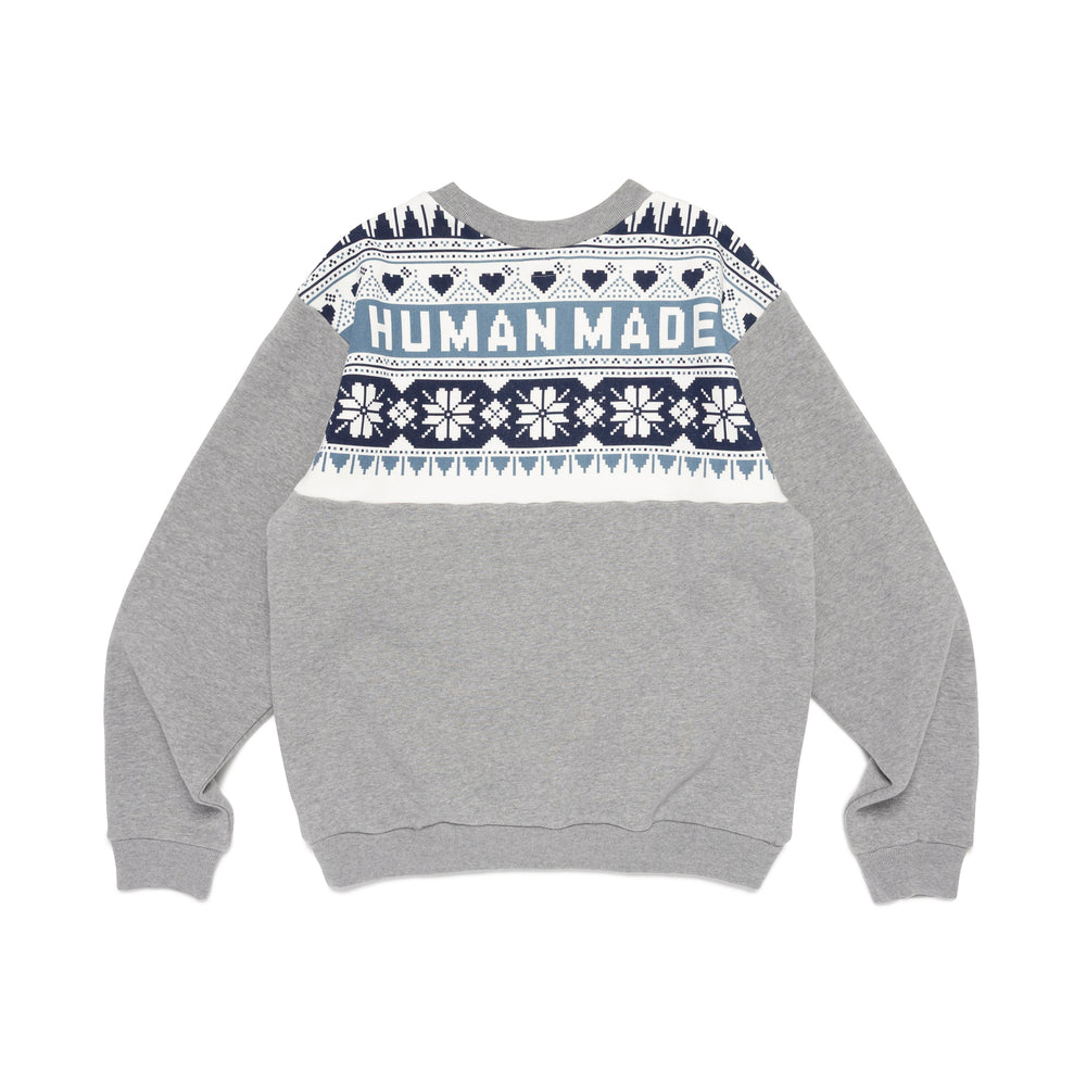 HUMAN MADE SNOWFLAKES SWEATSHIRT GY-B