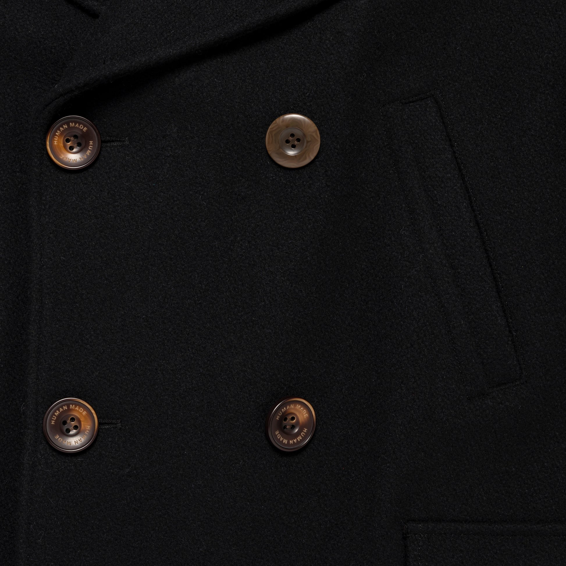 HUMAN MADE WOOL COAT BK-D