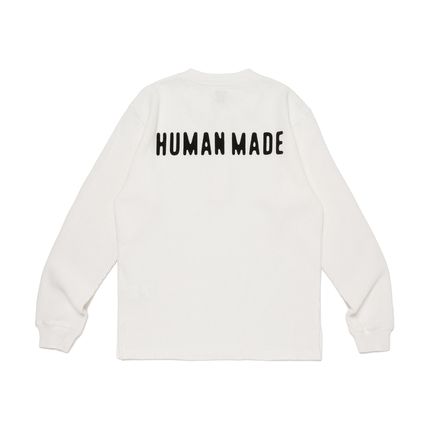 HUMAN MADE HENLEY NECK L_S SHIRT WH-B