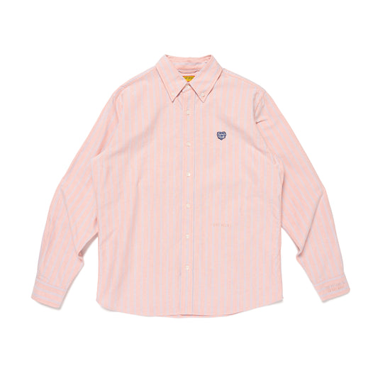 HUMAN MADE STRIPED OXFORD BD LS SHIRT RD-A