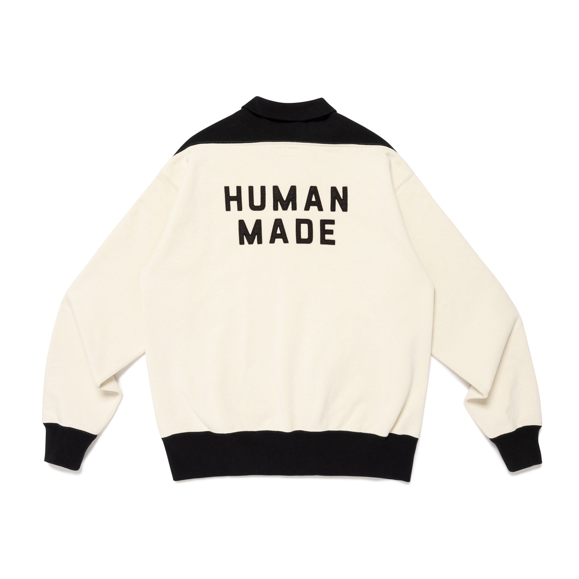 HUMAN MADE ZIP-UP SWEATSHIRT WH-B