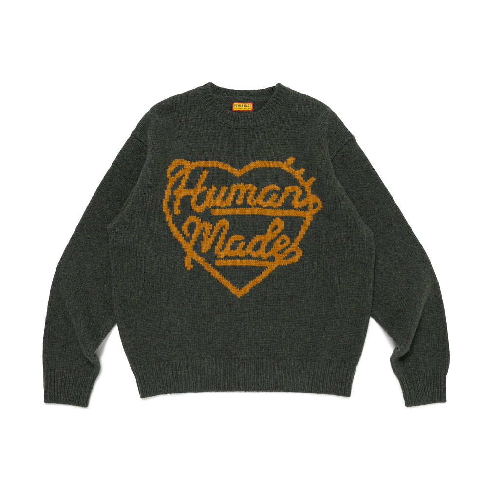 HUMAN MADE HEART KNIT SWEATER OD-A