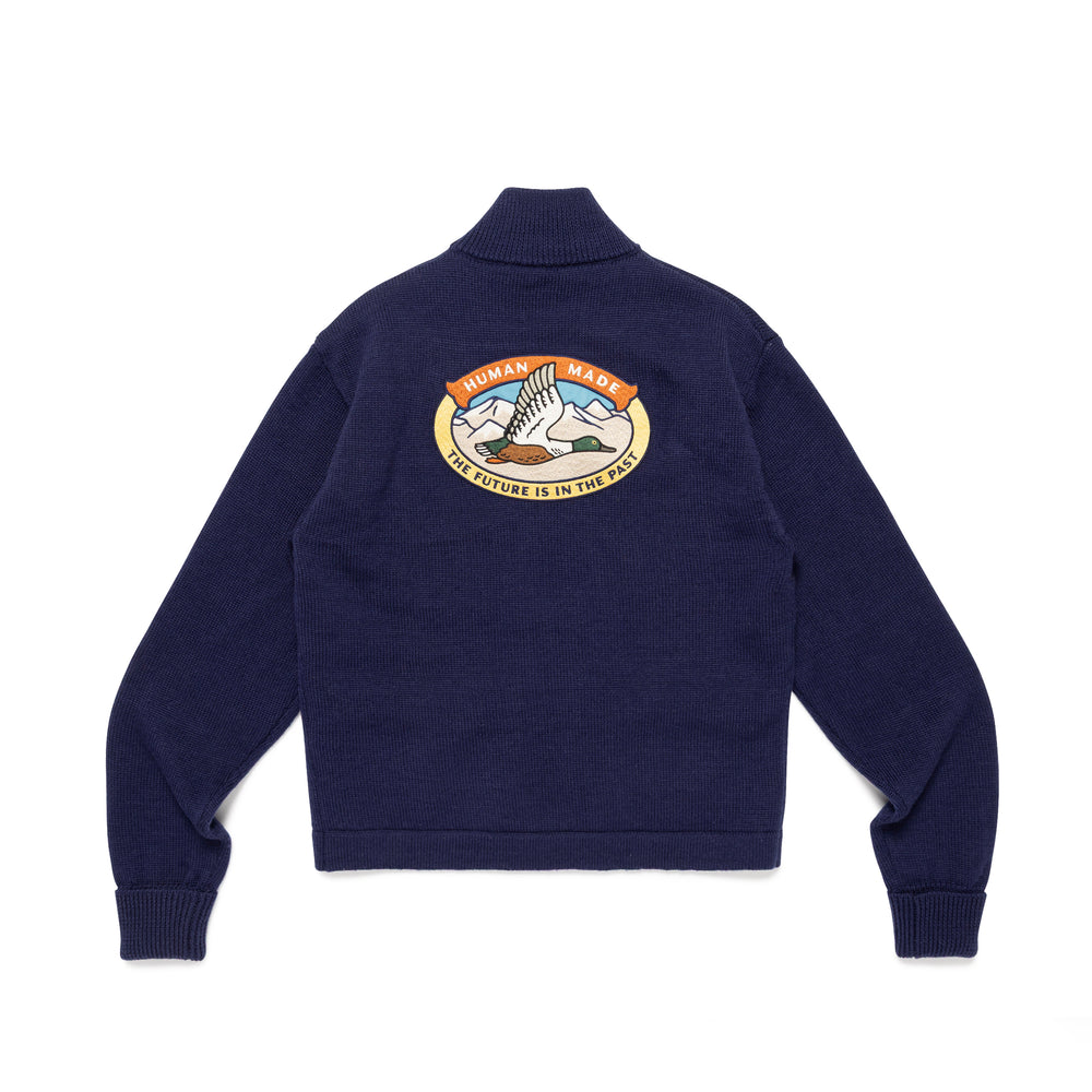 HUMAN MADE  ZIP-UP KNIT CARDIGAN NY-B