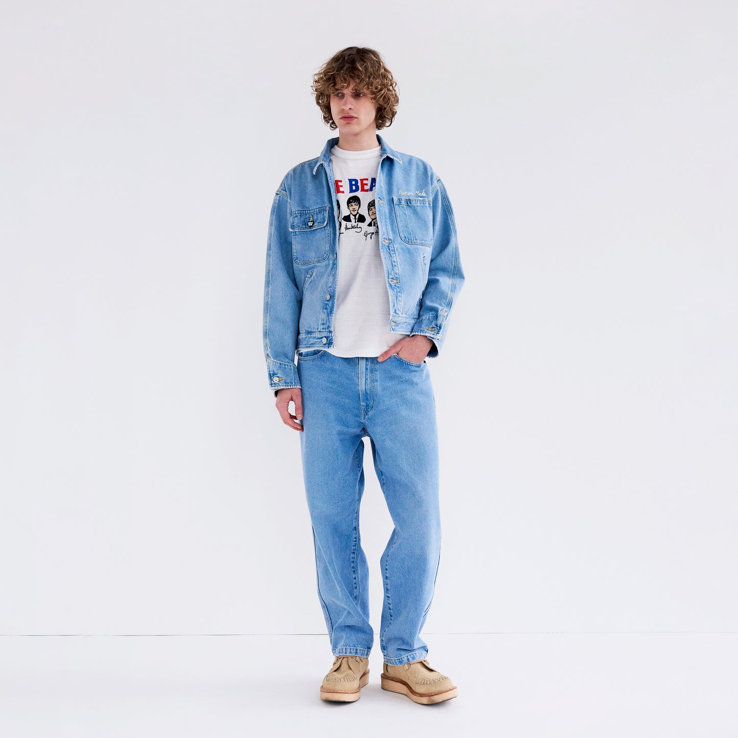 HUMAN MADE WIDE DENIM PANTS IN-F
