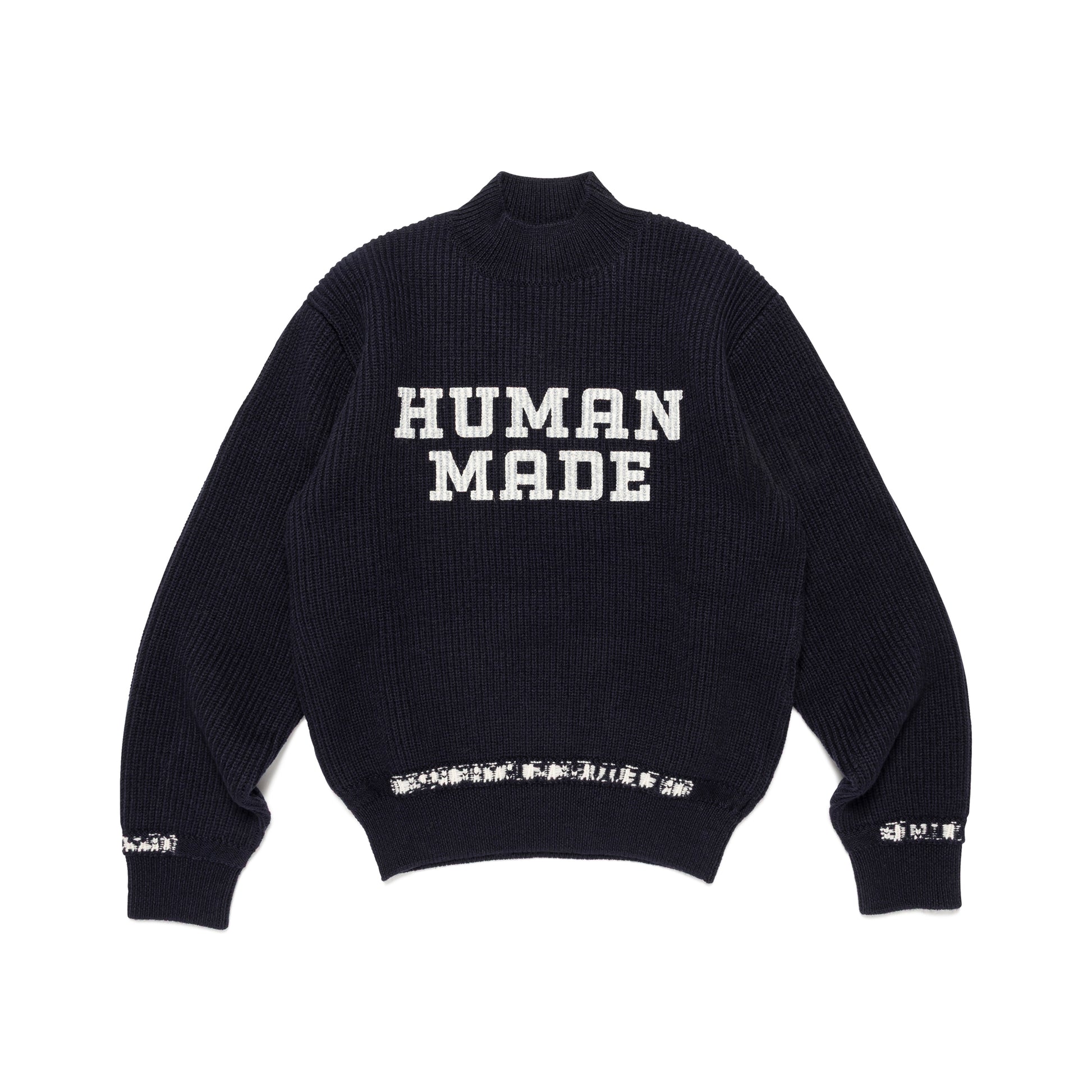 HUMAN MADE  MOC NECK KNIT SWEATER NY-A
