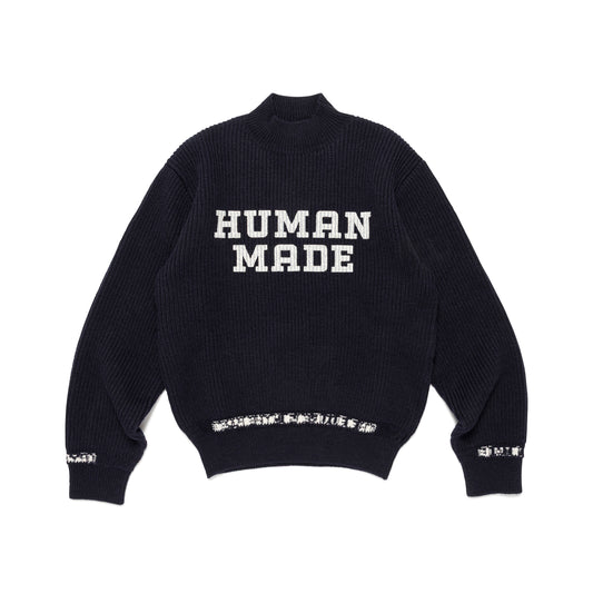 HUMAN MADE MOC NECK KNIT SWEATER NY-A