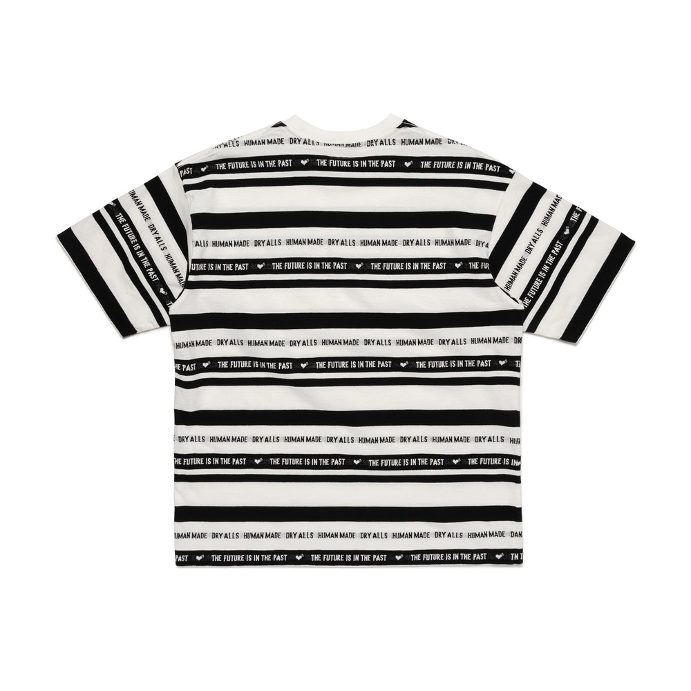 HUMAN MADE STRIPED T-SHIRT WH-B