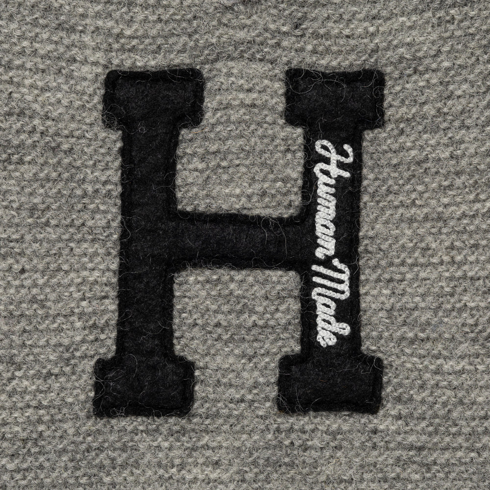 HUMAN MADE V-NECK KNIT SWEATER GY-C