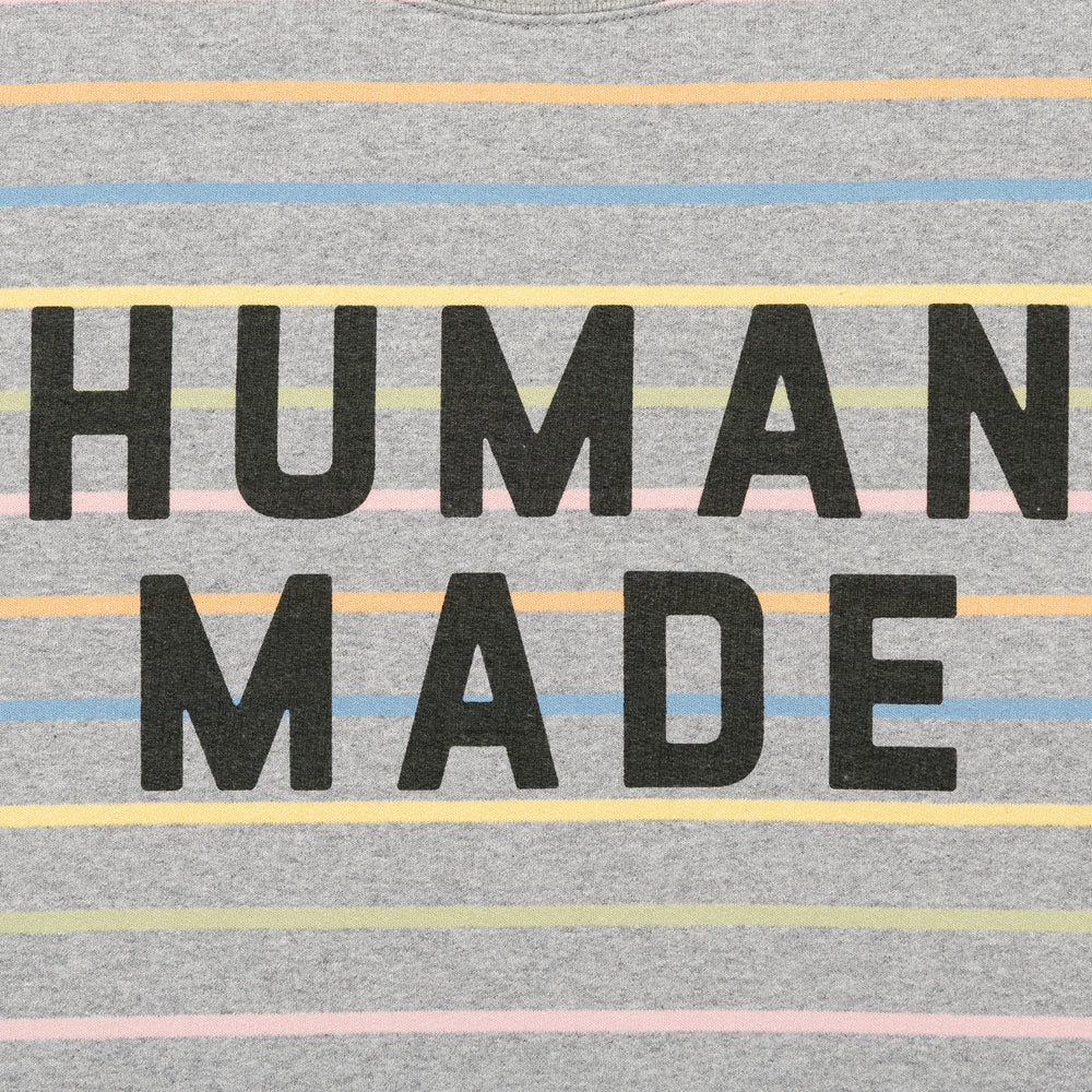 HUMAN MADE MULTI STRIPED SWEATSHIRT GY-C
