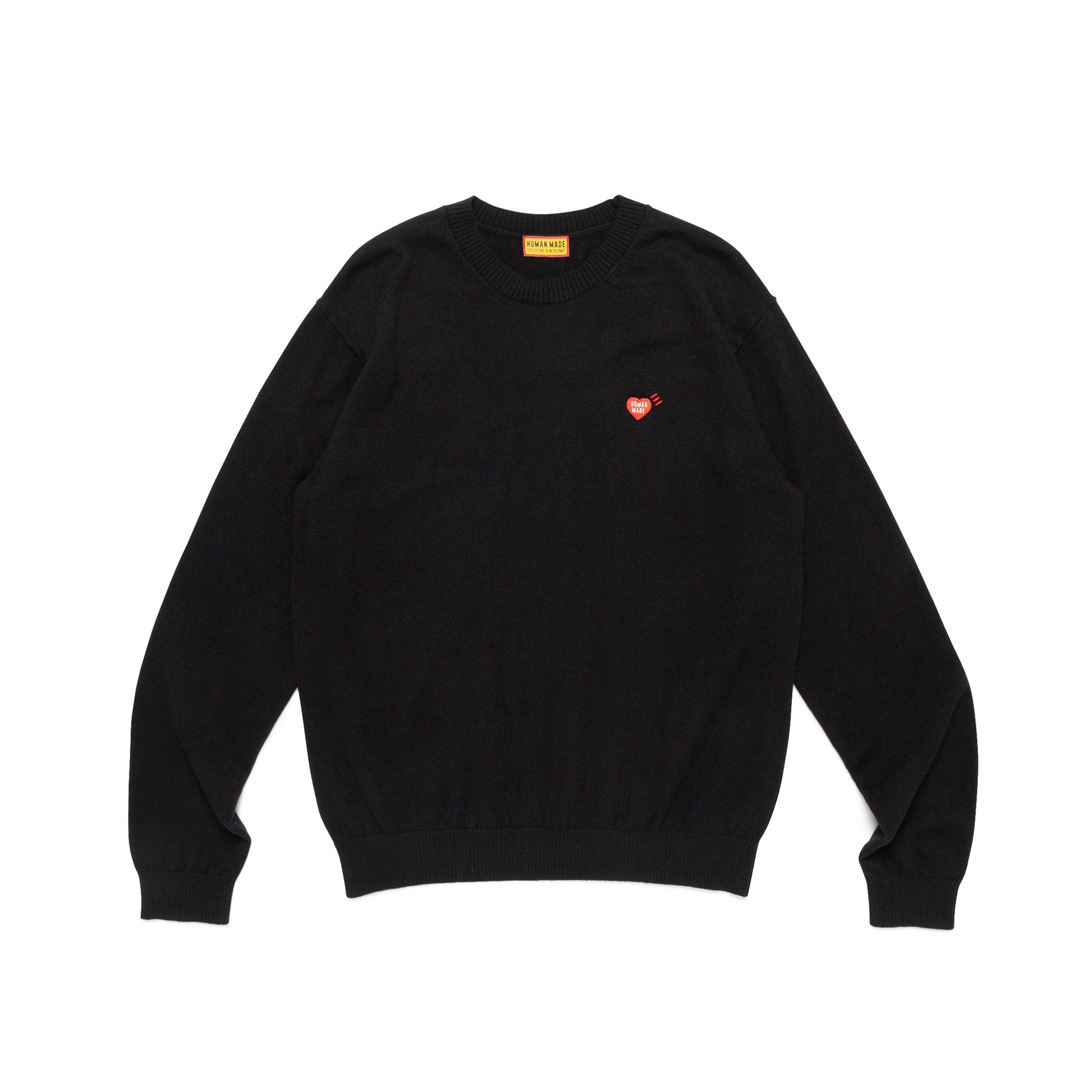 HUMAN MADE HEART BADGE KNIT SWEATER BK-A
