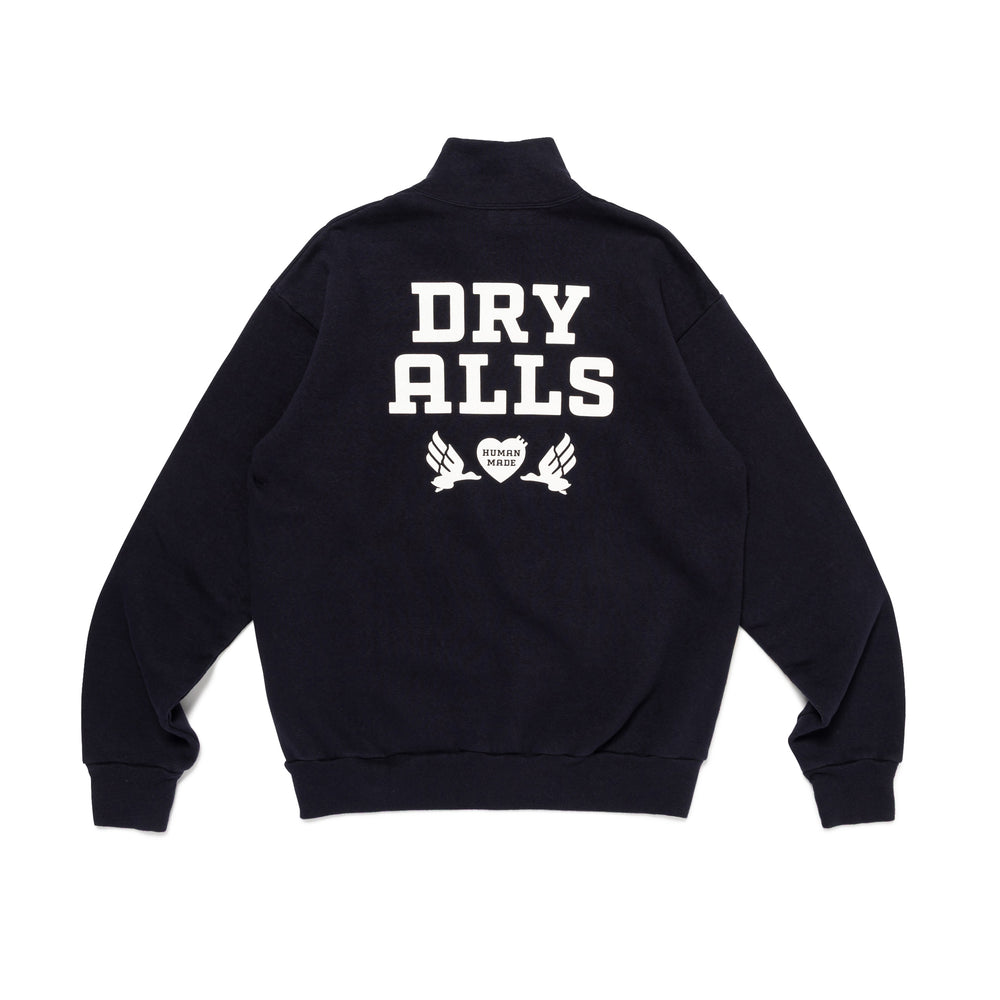 HUMAN MADE HALF-ZIP SWEATSHIRT NY-B