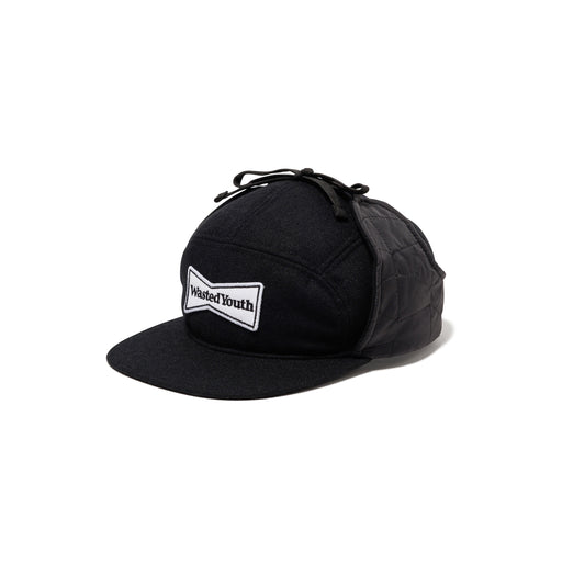 WASTED YOUTH EARFLAP CAP BK-A