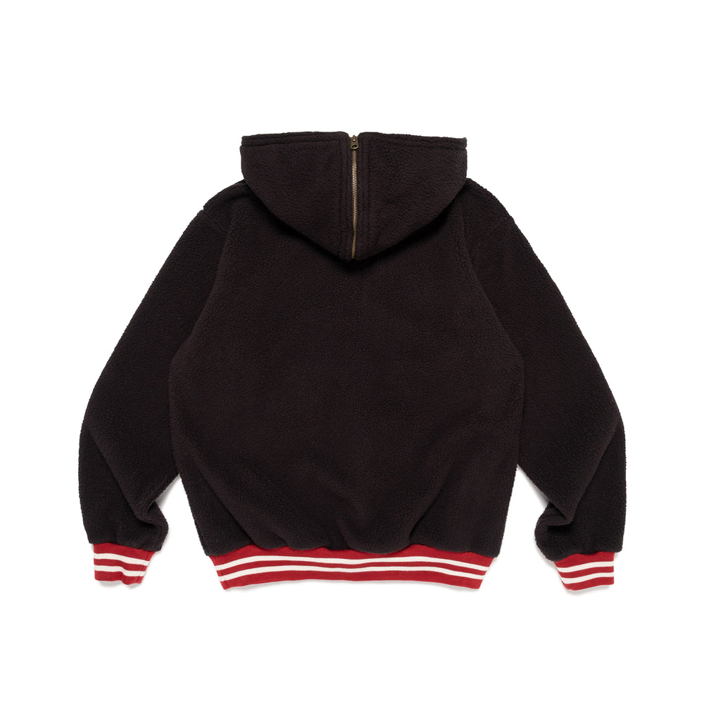 HUMAN MADE HALF-ZIP FLEECE PULLOVER BK-B