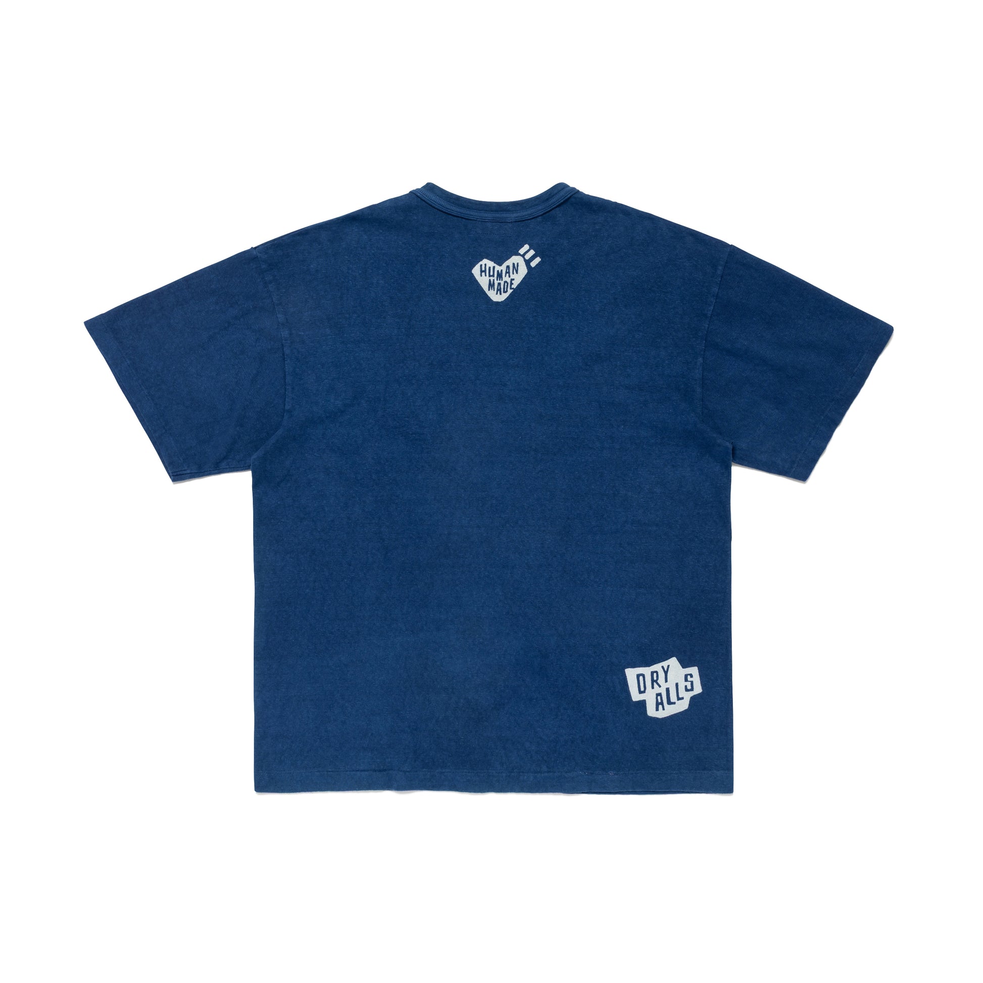 HUMAN MADE INDIGO DYED T-SHIRT IN-B