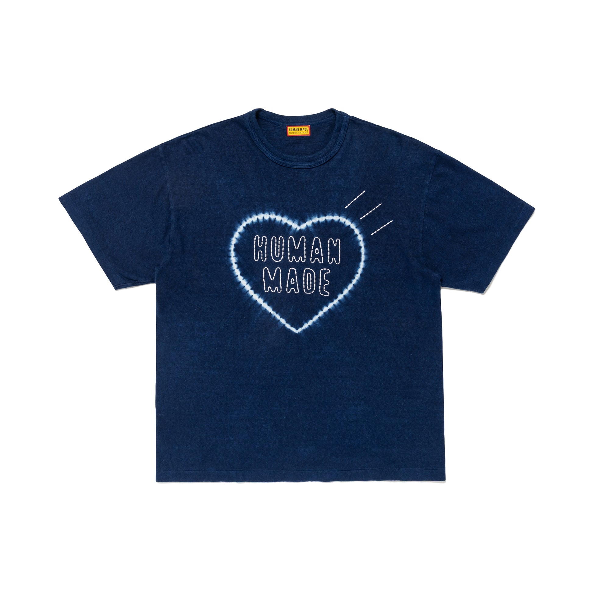 HUMAN MADE INDIGO DYED T-SHIRT IN-A