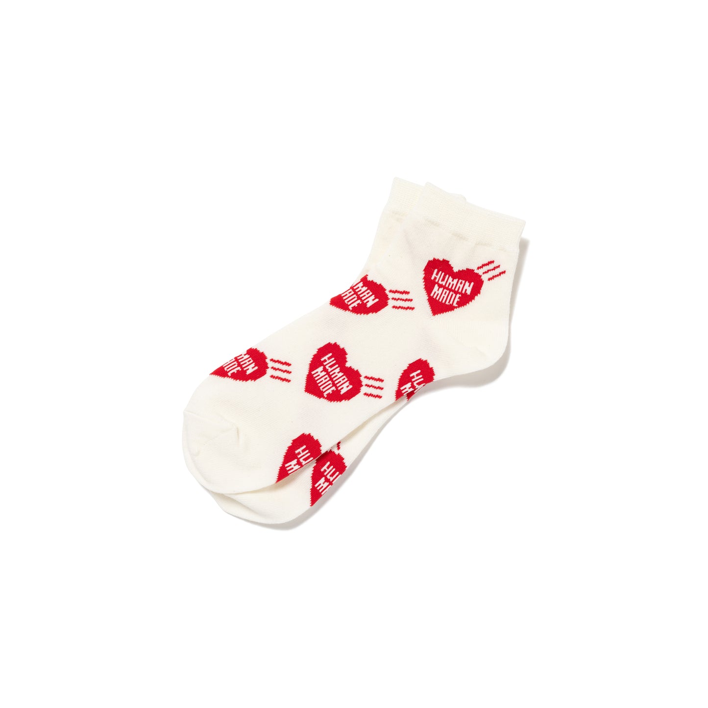 HUMAN MADE SHORT HEART PATTERN SOCKS 3-A