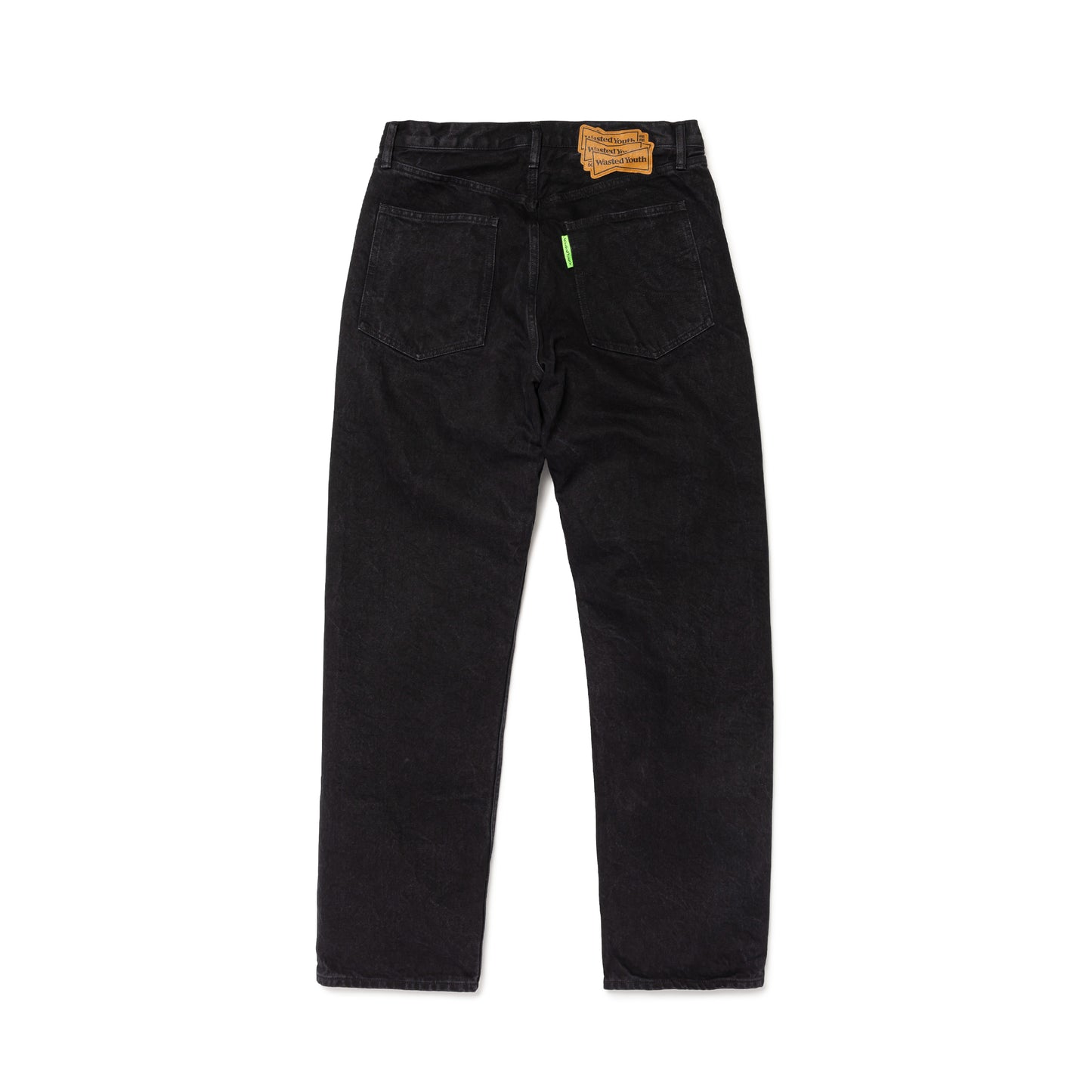 WASTED YOUTH 5P BLACK DENIM PANTS BK-B