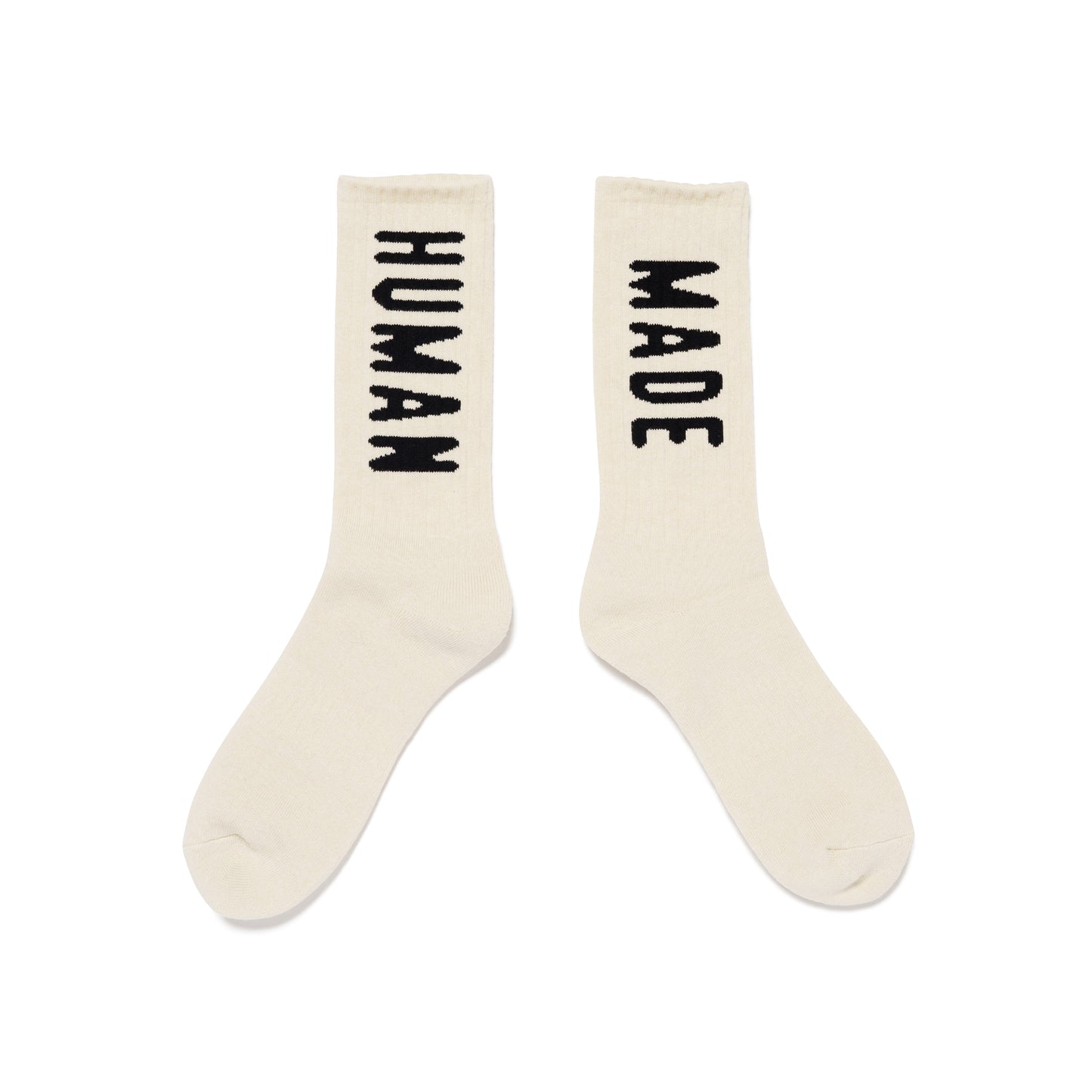 HUMAN MADE HM LOGO SOCKS WH-B