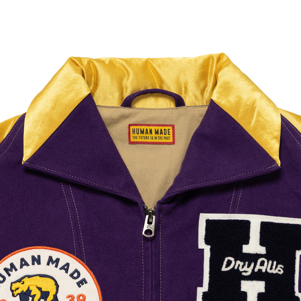 HUMAN MADE SATIN VARSITY JACKET PP-C