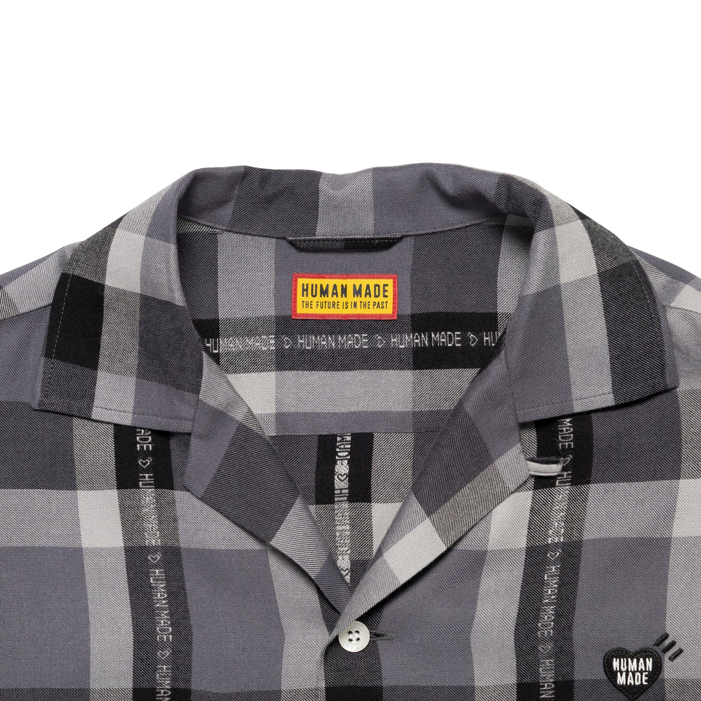 HUMAN MADE OPEN COLLAR CHECK SHIRT BK-C