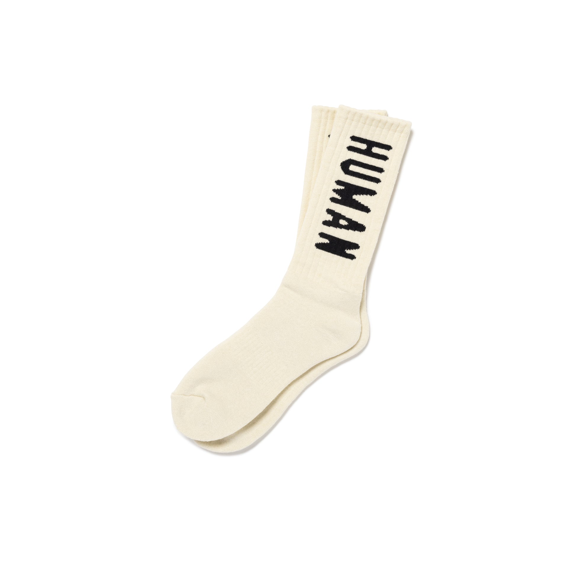 HUMAN MADE HM LOGO SOCKS WH-B