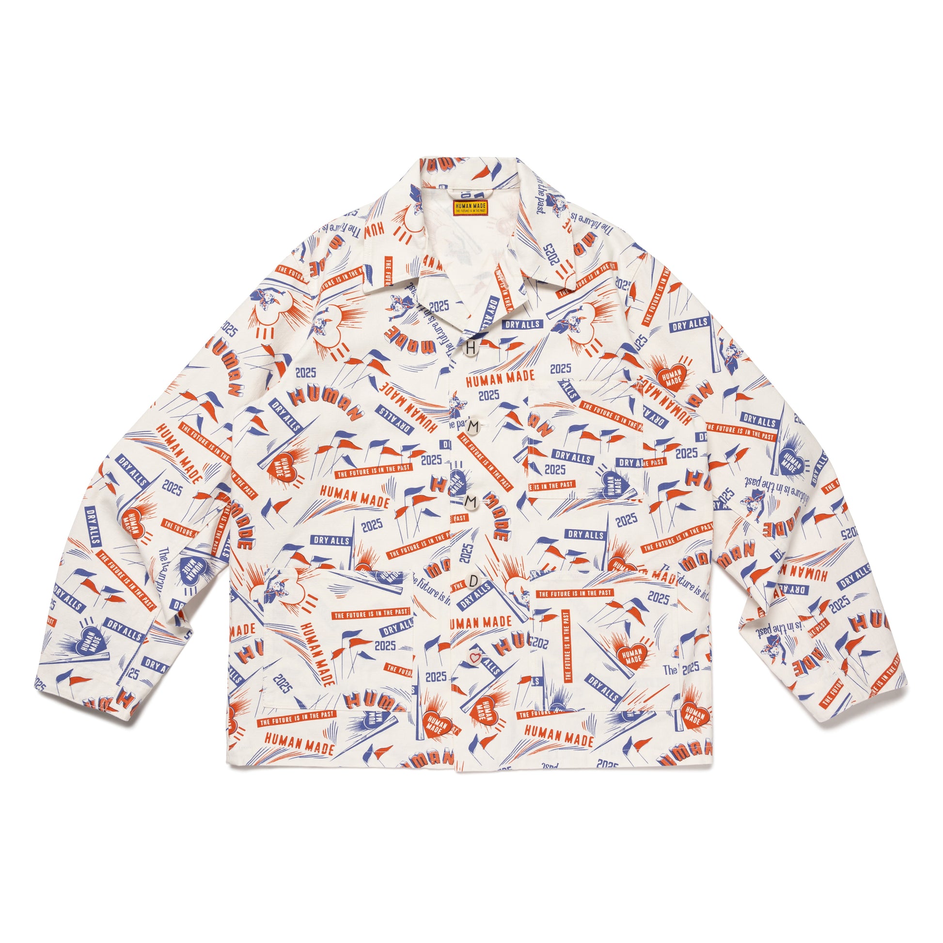 HUMAN MADE PRINTED COVERALL JACKET WH-A