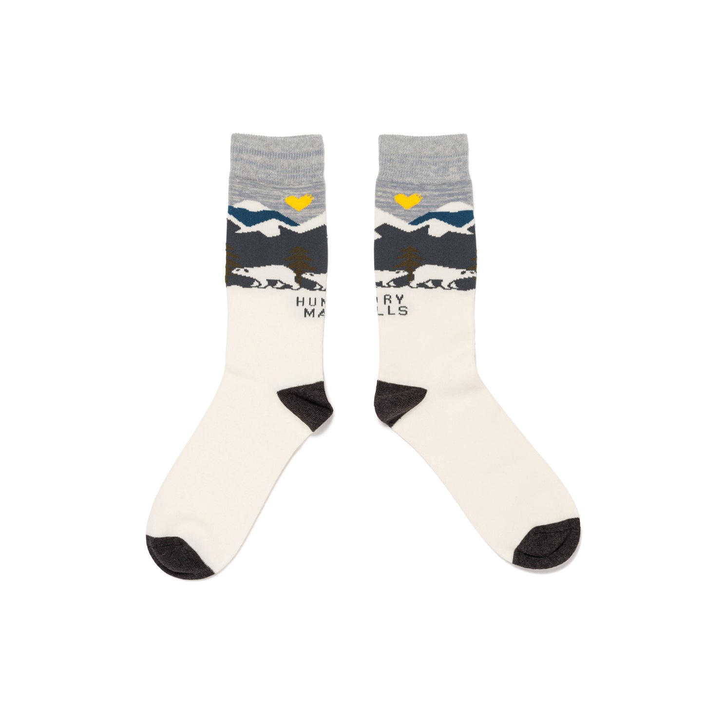 HUMAN MADE JACQUARD SOCKS WH-B