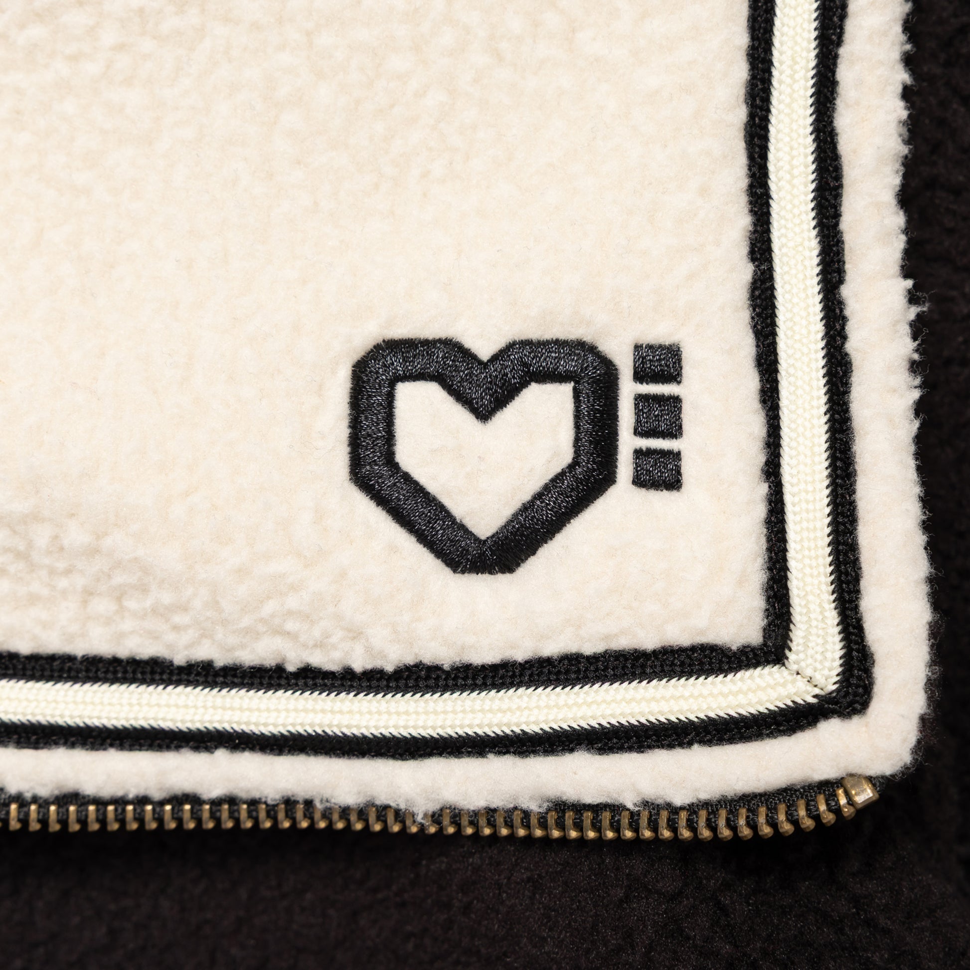 HUMAN MADE HALF-ZIP FLEECE PULLOVER BK-E