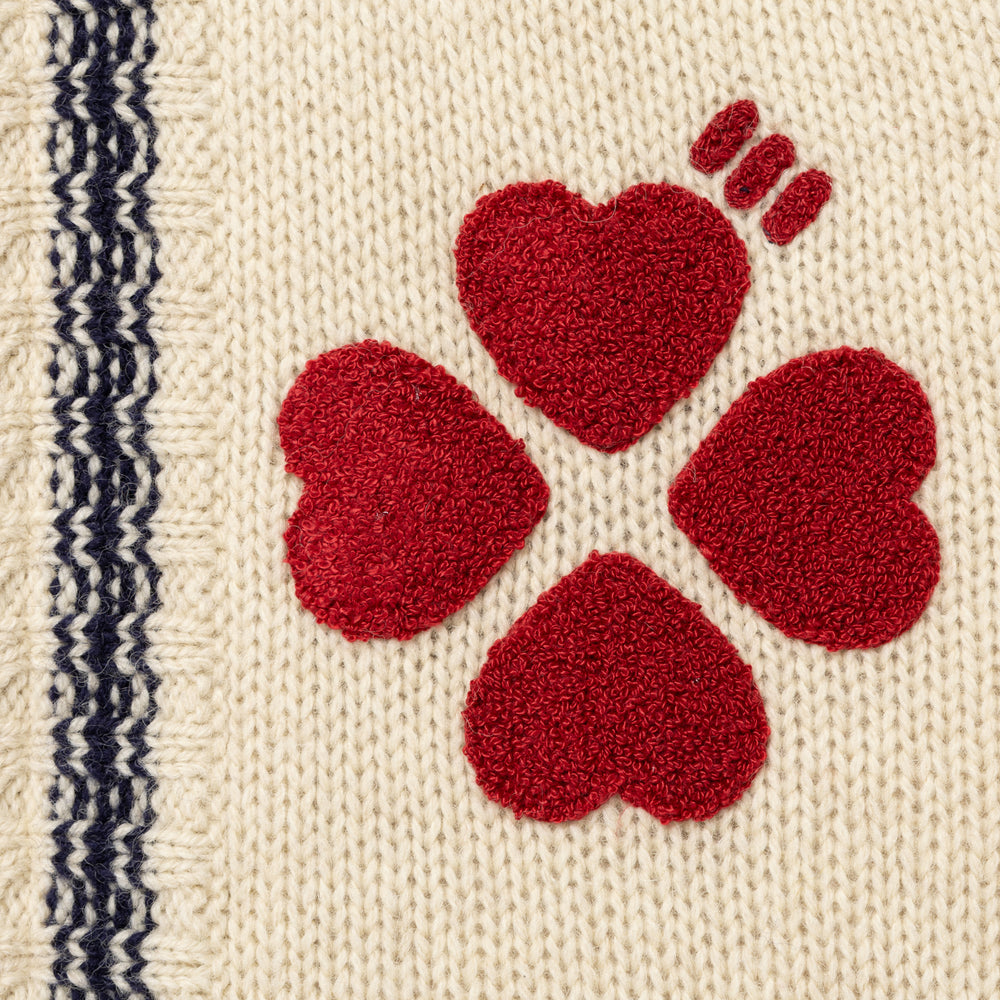 HUMAN MADE ZIP-UP KNIT JACKET WH-D