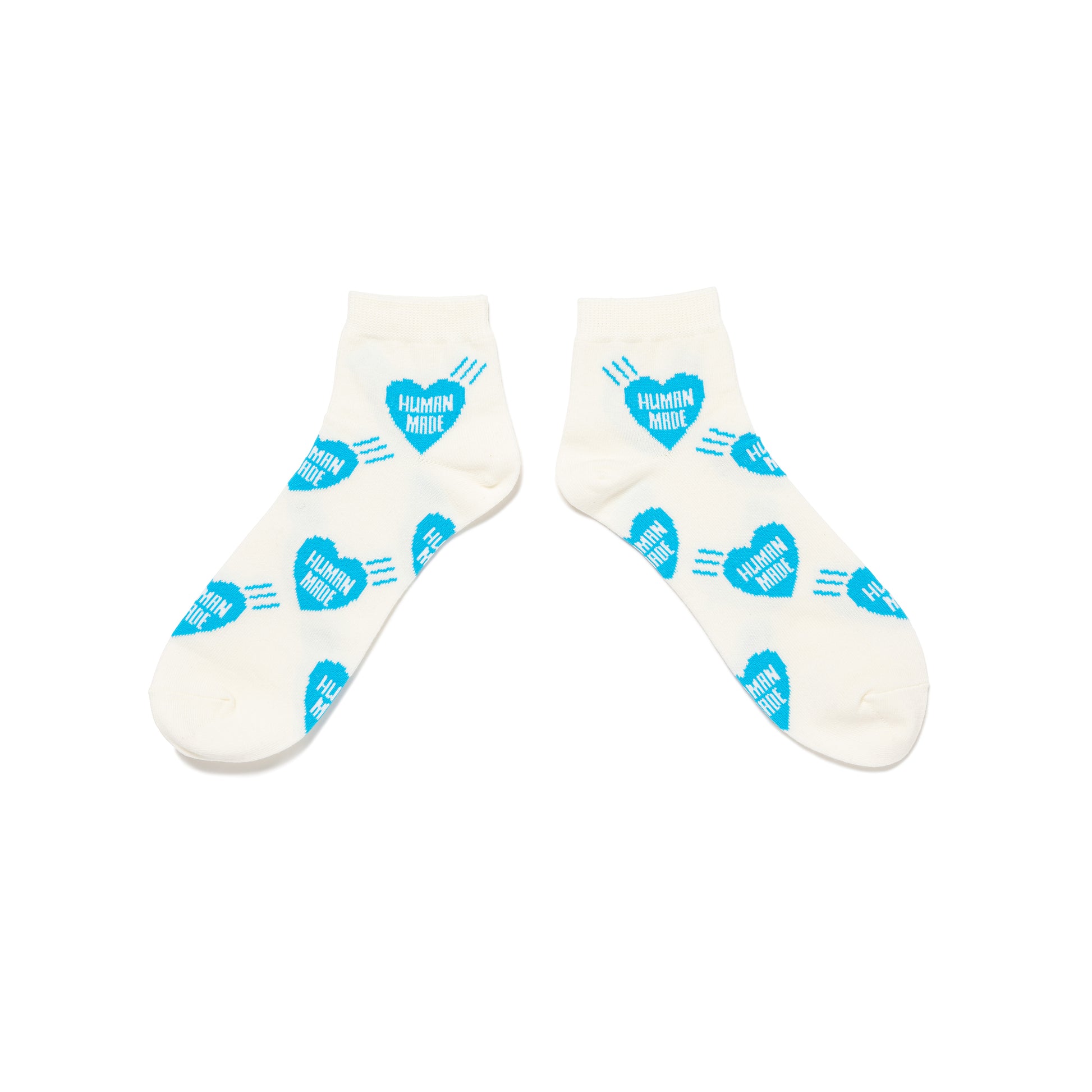 HUMAN MADE SHORT HEART PATTERN SOCKS 1-C