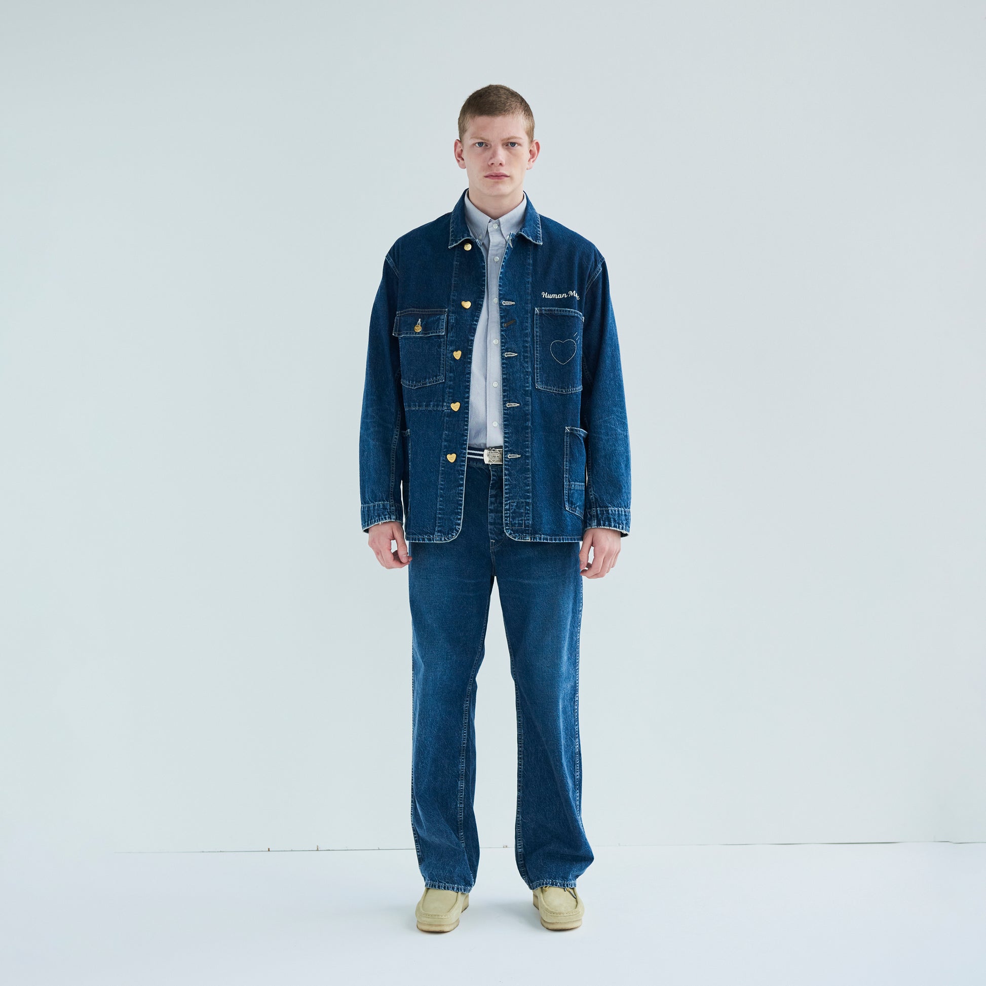 HUMAN MADE  DENIM COVERALL JACKET FUTURE IN _1