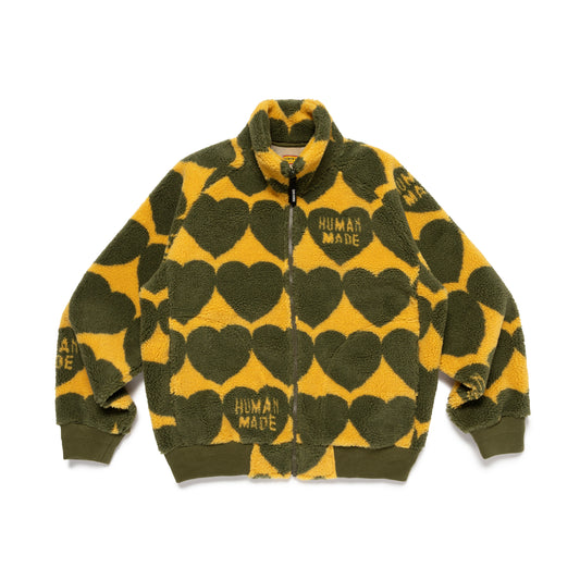 HUMAN MADE HEART FLEECE JACKET OD-A