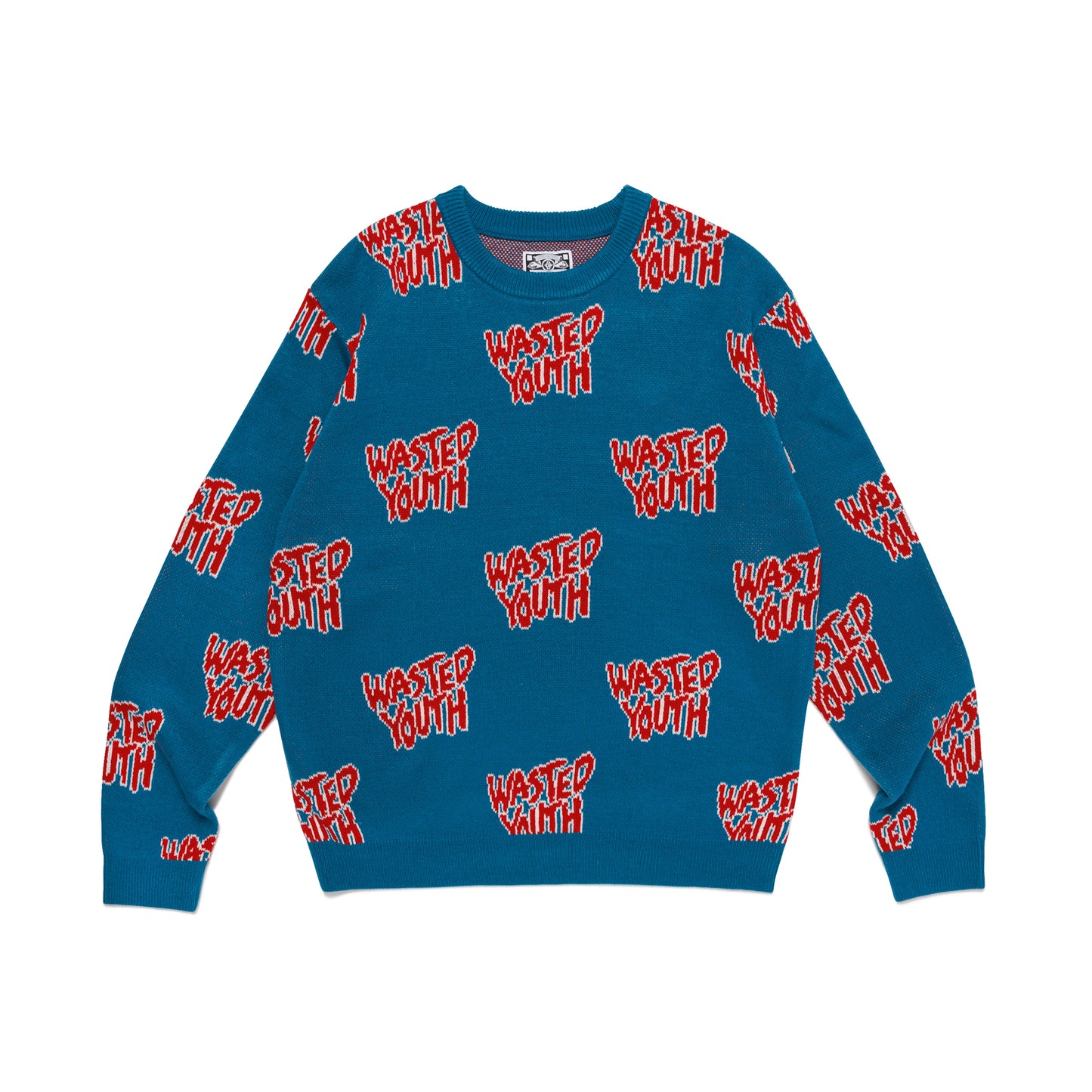 WASTED YOUTH KNIT SWEATER BL-A