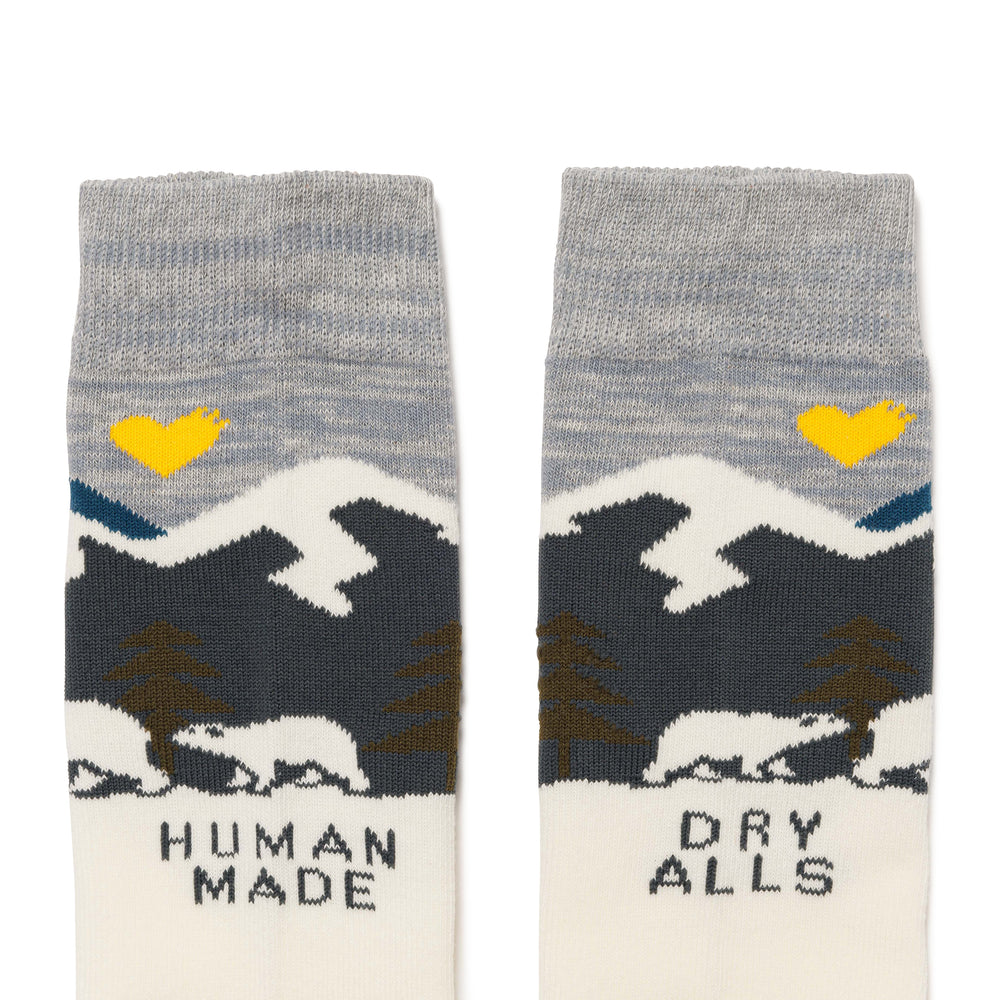 HUMAN MADE JACQUARD SOCKS WH-C