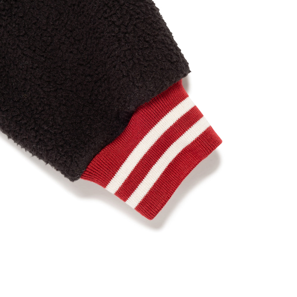 HUMAN MADE HALF-ZIP FLEECE PULLOVER BK-F