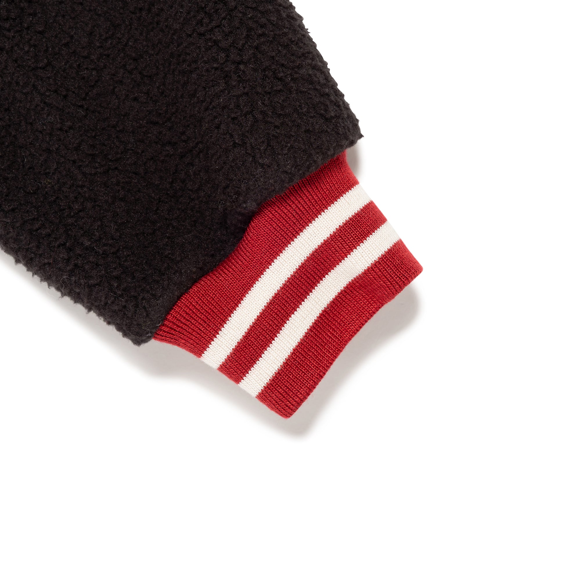 HUMAN MADE HALF-ZIP FLEECE PULLOVER BK-F